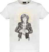 DEELUXE T-shirt met ronde hals en foto SAINT White