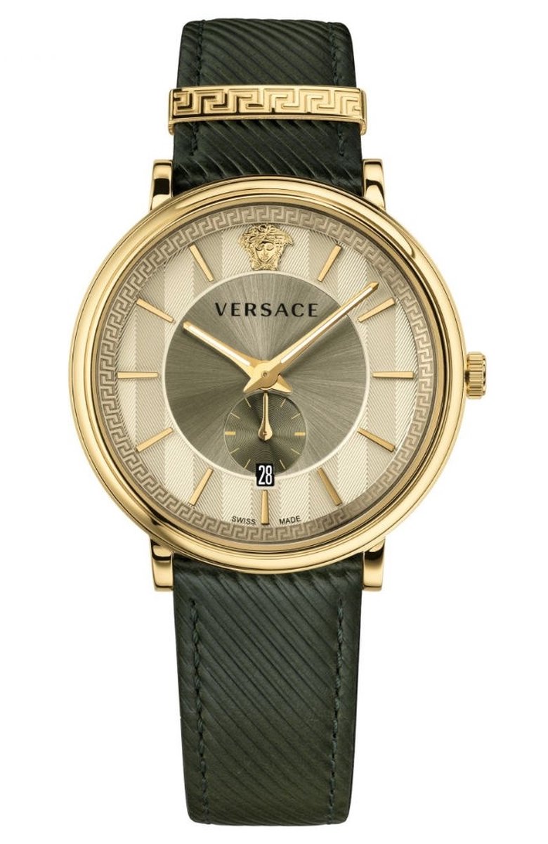 Versace V-Circle the Manifesto Gold - VBQ03 0017 - Heren - Horloge - Groen - 42 MM