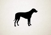Rhodesian Ridgeback - Silhouette hond - XS - 21x28cm - Zwart - wanddecoratie