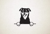 Beauceron - hond met pootjes - XS - 22x26cm - Zwart - wanddecoratie