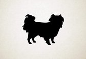 Japanese Chin - Silhouette hond - XS - 22x29cm - Zwart - wanddecoratie