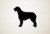 Ierse wolfshond - Silhouette hond - L - 75x83cm - Zwart - wanddecoratie
