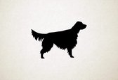 Engelse Setter - Silhouette hond - M - 57x83cm - Zwart - wanddecoratie