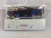 Promise - Sweet Basics Slip 3-Pack Vichy - maat L - Zwart - Dames