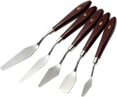 Couteau à palette de peintre - Set de 5 Couteaux à peinture Zinaps, spatule à peinture, Set' Artist pour acrylique et huile, grattoir à peinture, acier inoxydable (WK 02128)