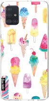Casetastic Samsung Galaxy A51 (2020) Hoesje - Softcover Hoesje met Design - Ice Creams Print