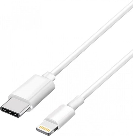 Câble USB-C Vers Lightning blanc iPhone iPad iPod 2 mètres