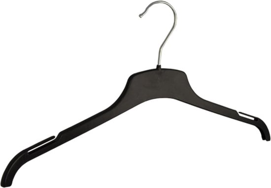 De Kledinghanger Gigant - 350 x Blouse / shirthanger kunststof zwart met