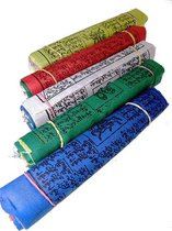 Gebedsvlaggen Tibetaans koord - 28x24x650 - Polyester (5 stuks) - S