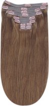 Remy Human Hair extensions Double Weft straight 18 - bruin 5#