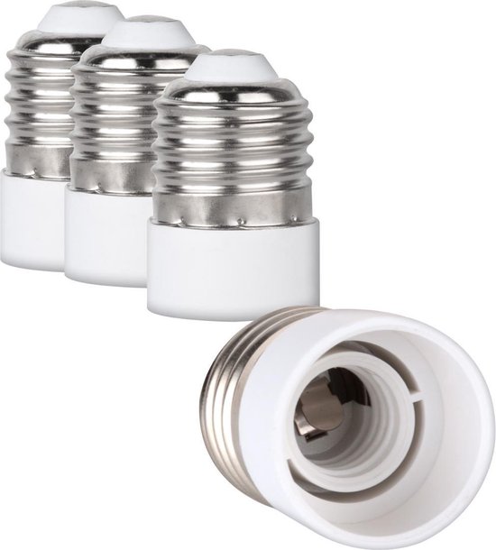 kwmobile verloopfitting E27 naar E14 - 4 stuks fitting omvormers - Verander je E27 fitting naar een E14 fitting - Voor spaar, LED- en halogeenlampen - kwmobile