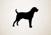 Silhouette hond - Central Asian Shepherd Dog - Centraal-Aziatische herdershond - S - 45x56cm - Zwart - wanddecoratie