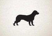 Silhouette hond - Alpine Dachsbracke - S - 35x60cm - Zwart - wanddecoratie