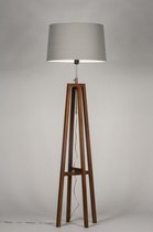 Lumidora Vloerlamp 30549 - E27 - Grijs - Hout - ⌀ 45 cm