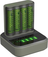 Bol.com GP Batteries Mainstream-Line Docking-Station Batterijlader Incl. 4 stuks oplaadbare batterijen AA 2600mAh aanbieding