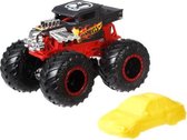 monstertruck Bone Shaker 9 cm diecast rood 2-delig