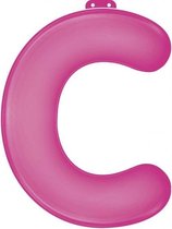 feestletter ''c'' roze 35 cm