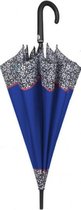 paraplu dames 102 cm fiberglas/microvezel blauw