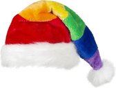 kerstmuts Regenboog one size