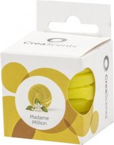 waxchips Madame Million 5 cm geel 6 stuks
