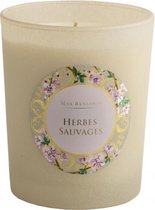 geurkaars Herbes Sauvages 7,5 x 9,2 cm beige