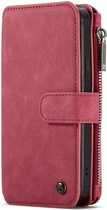 CaseMe Luxe 2 in 1 Portemonnee Booktype iPhone 13 hoesje - Rood