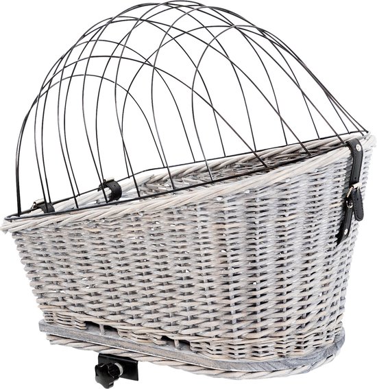 Trixie - Fietsmand - Bagagedrager - Met Rooster - Grijs - 55X35X49 CM van Trixie — afbeelding 2