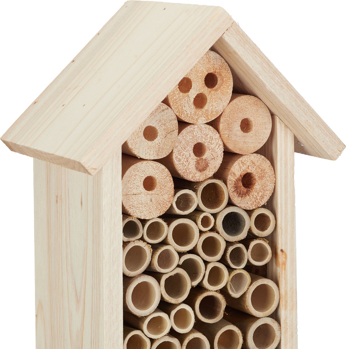 insectenhuis op paal - 148 cm hoog - hout - groot - vlinderhuis - bijenhotel — afbeelding 9
