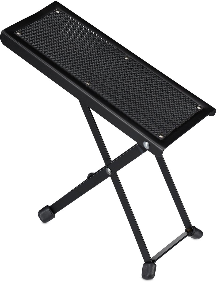 voetsteun gitaar - ergonomisch - antislip - vouwbaar - 4 hoogtes - gitaarbankje