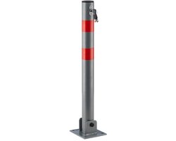 Afzetpaal rond – klapbaar – afsluitbaar – 65 x 15 x 13 cm