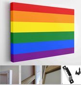 Sexual identity pride flags set, LGBT symbols. Flag gender sexe gay, transgender, bisexual, lesbian and others - Modern Art Canvas - Horizontal - 1681461886 - 80*60 Horizontal