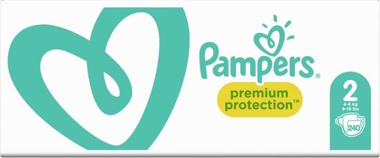 Pampers Premium Protection Maat 2 4 8kg Maandbox 240 Luiers Bol Com