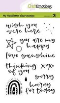 Clearstamps A6 handlettering - Rainbow 2, Carla Kamphuis