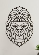 Wanddecoratie Polygon | Gorilla - XL (54x80cm)