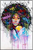 Abstracte Graffiti Print Print Poster Wall Art Kunst Canvas Printing Op Papier Living Decoratie 70X120cm Multi-color