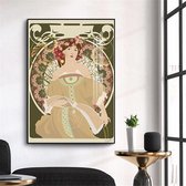 Alphonse Mucha Vintage Illustratie Print Poster Wall Art Kunst Canvas Printing Op Papier Living Decoratie 80x120cm Multi-color