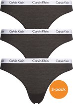 Calvin Klein dames slips (3-pack) - zwart - Maat: L