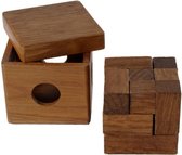 breinbreker IQ-puzzel junior 7 x 7 cm hout bruin