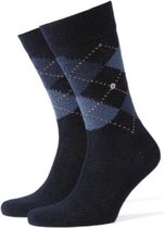 Burlington Preston Fantasy Sock Hommes 24284 - Blauw 6375 dark navy Hommes - 46-50
