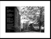 Acacia – Kerk – maçonniek gedicht in fotolijst zwart aluminium 30 x 40 cm