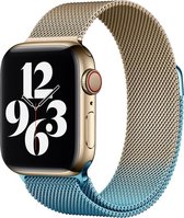 Milanese band - champagne blauw - Geschikt voor Apple Watch