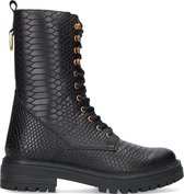 Omoda Lpmonk-03 Veterboots - Laarzen Met Veters - Dames - Zwart - Maat 42