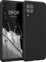 kwmobile telefoonhoesje voor Samsung Galaxy A22 4G - Hoesje voor smartphone - Back cover in mat zwart