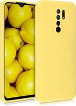 kwmobile telefoonhoesje voor Xiaomi Redmi 9 - Hoesje voor smartphone - Back cover in mat geel