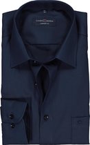 CASA MODA comfort fit overhemd - marine blauw - Strijkvrij - Boordmaat: 47