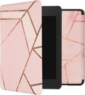 iMoshion Design Slim Hard Case Type de livre pour Amazon Kindle Paperwhite 4 - Graphique Pink