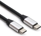 USB-C vers USB-C - Chargeur rapide - Câble de données - Image 4K prise en charge - 1 mètre - Grijs
