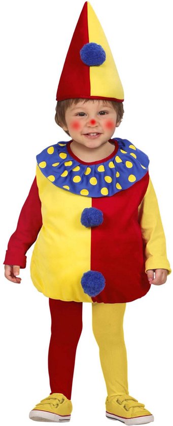 Leuk clown pak voor kinderen - Verkleedkleding - 86/92