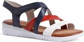 Jana Dames Sandaal 8-8-28205-26 890 blauw H-breedte Maat: 41 EU