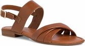 Marco Tozzi Dames Sandaal 2-2-28156-36 305 bruin F-breedte Maat: 42 EU